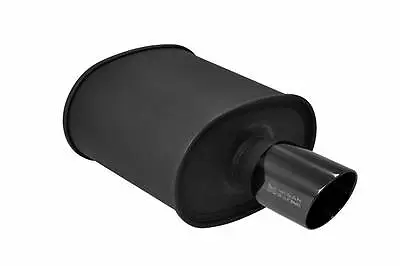 Megan Racing Matte Black Universal Exhaust Muffler Na Turbo Jdm Dtm M-bc 2.4  • $132.94