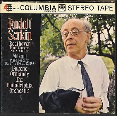 Serkin/Ormandy/PO 'Beethoven/Mozart' Columbia Reel To Reel Tape 7½ Ips • $19.99