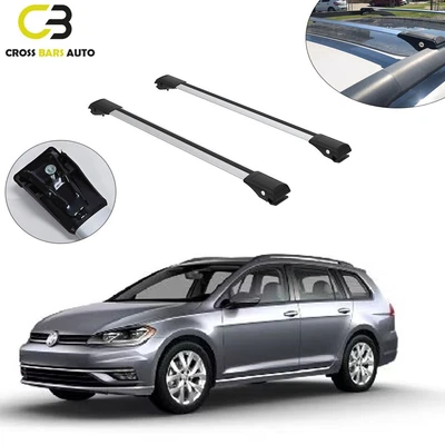 $110 • Buy Roof Rack Rails Cross Bars LuggageCarrier Volkswagen Golf VII Alltrack Since 13