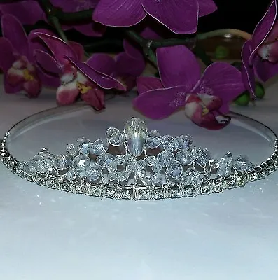 £13.50 • Buy Handmade Bridal Or Prom Crystal And Diamante Tiara