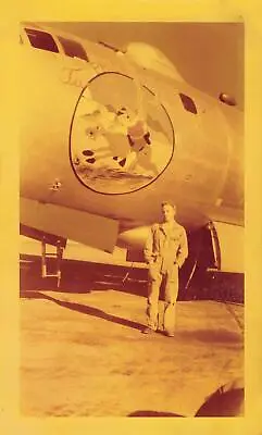1948 Kodacolor Snapshot Photo B-29 64th Bomb Sqdn Pride Of Tucson Nose Art Rare  • $150