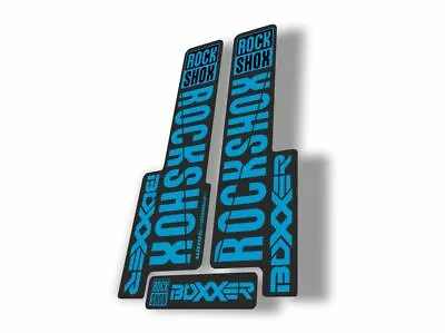 Rock Shox BOXXER 2018 Mountain Bike Cycling Decal Kit Sticker Adhesive Blue • $19.99
