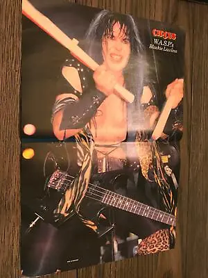 1985 Vintage 2pg Magazine Poster Centerfold Clipping Wasp's Blackie Lawless • $19.95