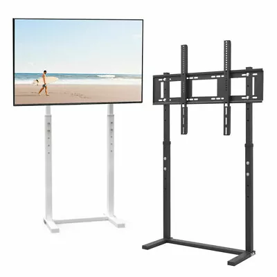 Extra Large Floor TV Stand TV Mount Adjustable Height Free Standing Home Office • £52.91