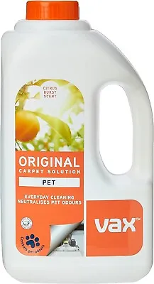 Vax Original 1.5L Carpet Cleaner Solution Neutralises Pet Odours New UK • £40