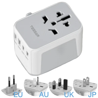 $34.09 • Buy Portable Travel Power Adapter Wall Socket For AUS To Europe Germany Iceland UK