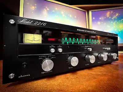 Marantz 2216 Black 🌈RaRe🌈 Vintage Stereo Receiver • $1835.32