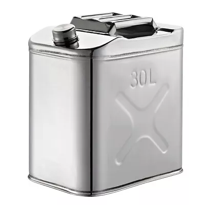 30L 304 Stainless Steel Jerry Can Fuel Storage For Boat/4WD/Motorbike Spout • $149.99