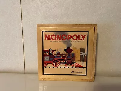 2001 MONOPOLY Parker Brothers Nostalgia Board Game In Wood Box Complete • $24.27
