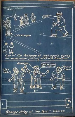 1926 ANNUAL OUTING EDGE MOOR IRON CO. Terrific Illustrations BASEBALL GOLF CARS  • $275