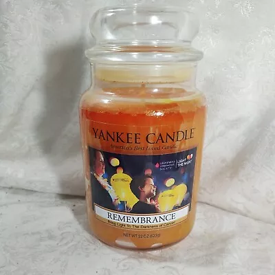 Yankee Candle Remembrance Large Jar - Classic Label - Specialty - NEW • $19.99