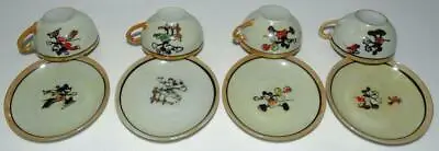 EX!DISNEY1930's 8PIECE HAND-PAINTED MICKEY MOUSE CHINA TEA SET+MATCHING GRAPHICS • $49.99