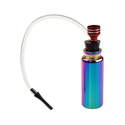Rainbow Mini Glass Water Pipe Hookah Smoking Herb Tobacco Pipes Removable • $5.32