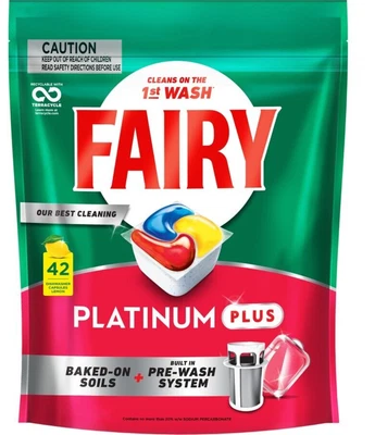 $37.88 • Buy Fairy Platinum Plus Expert All In One Dishwasher Tablets 42 Pack