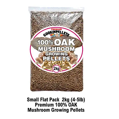 Best Mushroom Growing Media. Premium 100% Oak Hardwood Pellets 2kg (4.5lb) Packs • £12.95