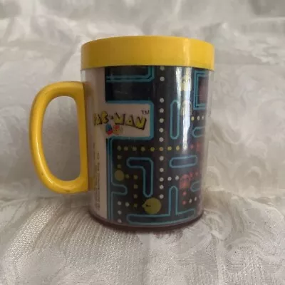 Vintage 1980 Bally Midway Manufacturing Pac-Man Coffee Mug Yellow Multicolor • $29.99