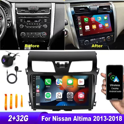 10  Car Stereo Radio Carplay Android 12 GPS Navi For 2013-2018 Nissan Altima 2.5 • $140