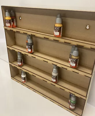 120 Vallejo Bottle Paint Storage Rack.  Desk & Wall Mounted. Warhammer 40k FOW. • £19.99