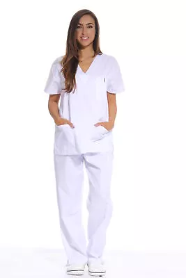 Just Love Women's Medical Scrubs - Six Pocket Set With Comfortable V-Neck And • $19.99