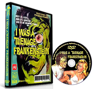 I WAS A TEENAGE FRANKENSTEIN / 1957 - Whit Bissell  Phyllis Coates - REMASTERED • $10.99