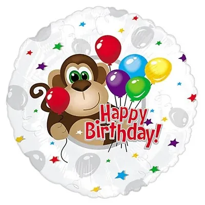 Happy Birthday Monkey Around 17  Foil Balloon (Non-Packaged) • $1