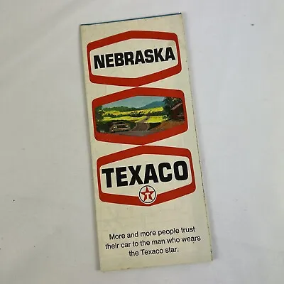 Nebraska Road Map 1970 Texaco Use Car Ashtray Sky And Fire Chief Gasoline • $15
