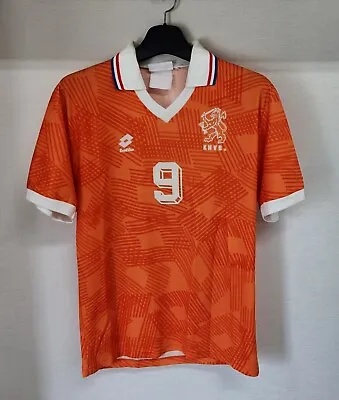1992 HOLLAND Home S/S No.9 Van BASTEN EURO 92 KNVB Jersey Shirt Trikot Sz M • $499