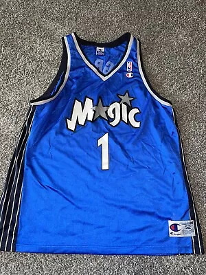 Vintage Tracy McGrady Orlando Magic Champion Jersey Size 52 XXL • $60