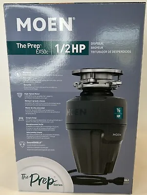 Moen Prep Series 1/2 HP Continuous Feed Garbage Disposal Model EX50C Sealed • $94.95