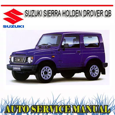 Suzuki Sierra Holden Drover Qb 1985-1987 Workshop Service & Wiring Manual~ Dvd • $18.99