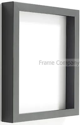 £26.58 • Buy Black 3D Box Frame Radcliffe Range Deep Wooden Picture Photo Frames With Card UK
