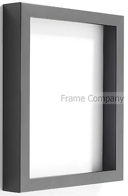 £26.58 • Buy Black 3D Box Frame Radcliffe Range Deep Wooden Picture Photo Frames With Card UK