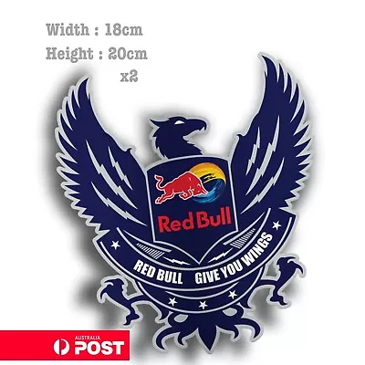 Red Bull Logo - Red Bull Gives You Wings X2 Large  Fridge  Bar Vinyl Sticker • $22