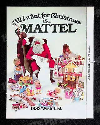 Mattel 1983 12 Page Christmas Catalog Brochure Poochie Smurfs He-Man Hot Wheels • $14.99