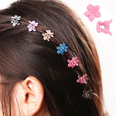 30PCS Kids Baby Girls Candy Colour Hairpins Mini Claw Hair Clips Clamp Flower • $3.01