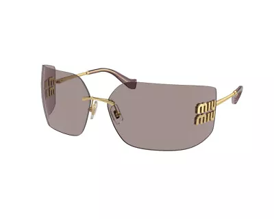 Miu Miu Sunglasses MU 54YS  5AK06I Gold Violet Woman • £243.17