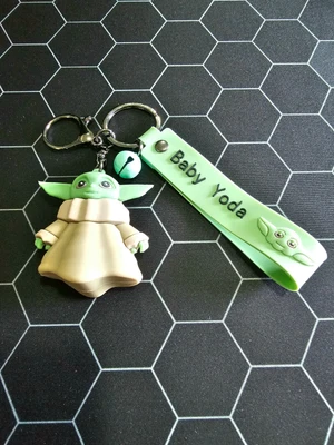 $9 • Buy Star Wars Grogu (baby Yoda) Keychain Keyring Gift