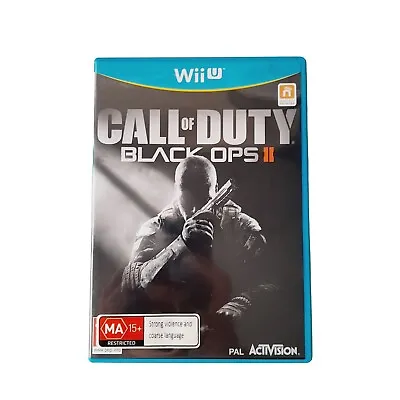 Nintendo Wii U Call Of Duty Black Ops 2 II COD  Disc  Mint Condition With Manual • $24.99