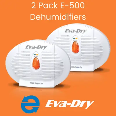 Eva-Dry E-500  2 Pack Renewable Wireless Dehumidifier • $69.95