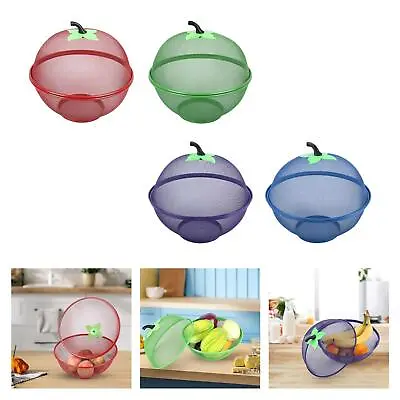 £13.66 • Buy Mesh Fruit Basket With Lid Kitchen Accessories Serving Tray Wire Iron Fruit