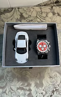 Porsche Sport Chrono 42mm Watch Red/Silver/White And Toy Porsche • $600