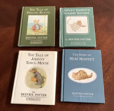 4 Vintage Beatrix Potter Tales HC Books Peter Rabbit Moppet Pigling Appley • $15.99