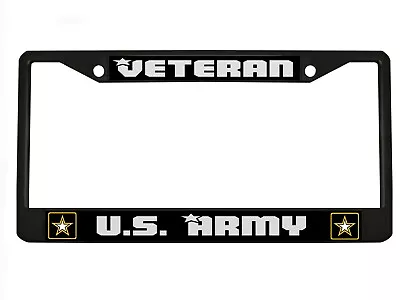 Veteran U.S. Army Military Design Car License Plate Frame Auto Tag Holder • $14.99