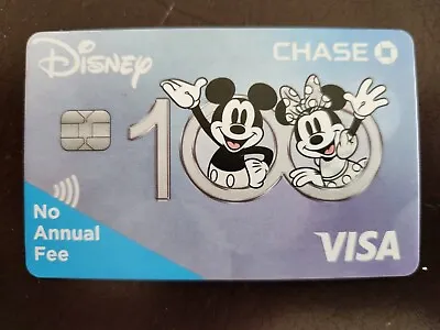 DISNEY 100 Yrs Celebration CHASE VISA CREDIT CARD Mailer Promo Not Valid Card • $4.12