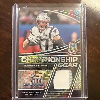 2022 Spectra Rob Gronkowski Championship Gear Patch #’d 1/25 SSP • $59