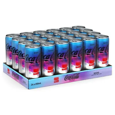 24x Coca-Cola AI Creations Zero Sugar 3000 Limited Edition Cans 250ml BBE29/2/24 • £20