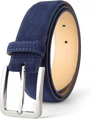 Men's Belt Casual Genuine Leather Suede Belts For Men 1 3/8  Wide Elegant Golf D • $45.90