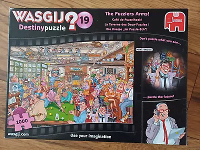 Jumbo Wasgij Destiny No19 The Puzzlers Arms! 1000 Piece Jigsaw Puzzle • £0.99