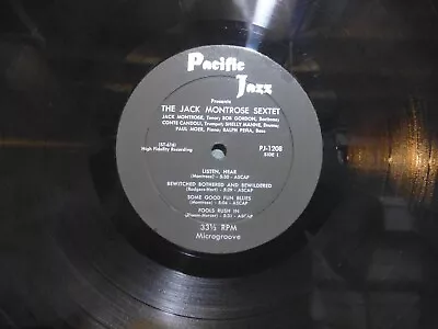 Jack Montrose Sextet Pacific Jazz Pj 1208 Original Us     Near Mint  Lp • $95