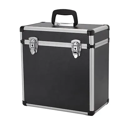 12  Vinyl LP Records Carry Storage Case Box Holder DJ Collection Box Black UK • £26.99